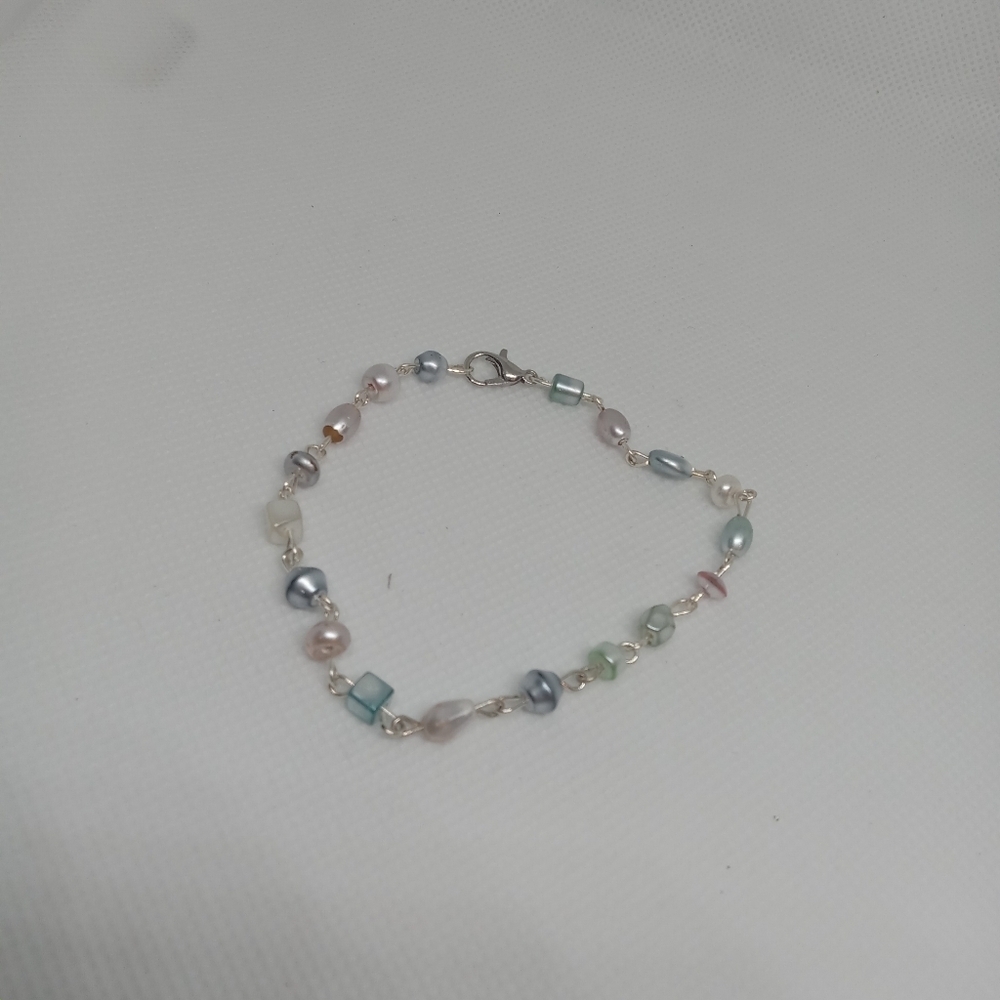 Hand Crafted Multicolor Pearl Bracelet